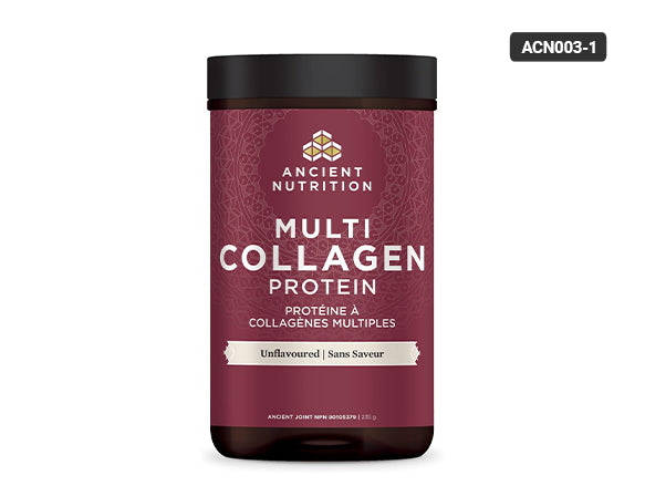 Ancient Nutrition Multi Collagen Protein Unflavored 235g - Supports to maintain healthy skin, joint, nails, and hair.